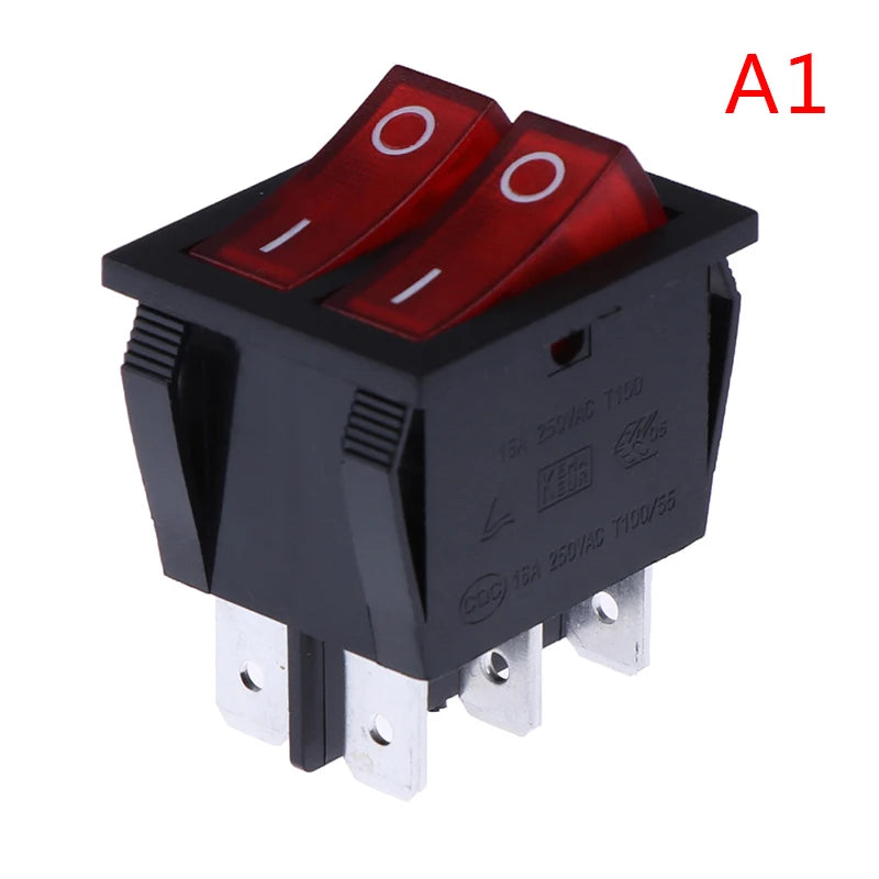 RK1-23 Oil Heater Switch OFF Rocker 250V 16A Double Buttons