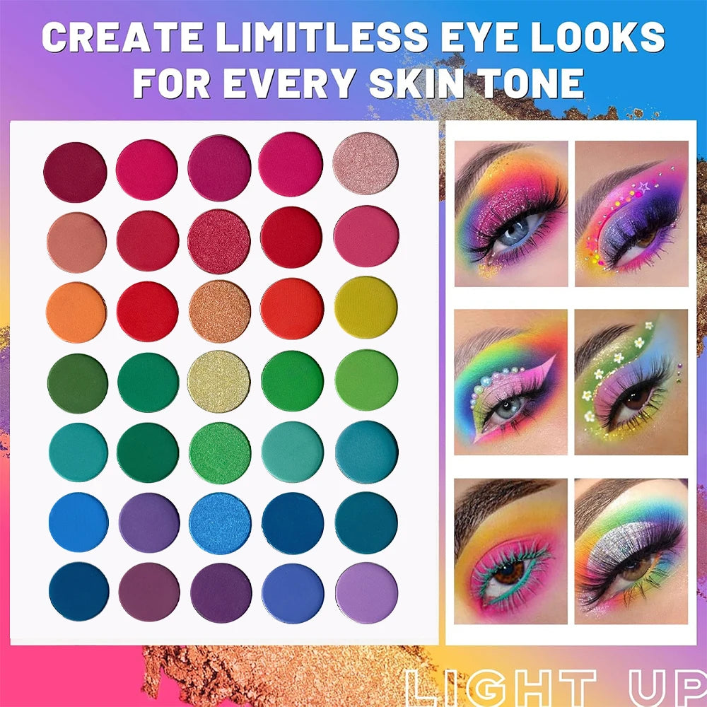 65-Color Eyeshadow Palette Makeup-high Pigmented Eye Make Up Tool Zpaxo 65 colors