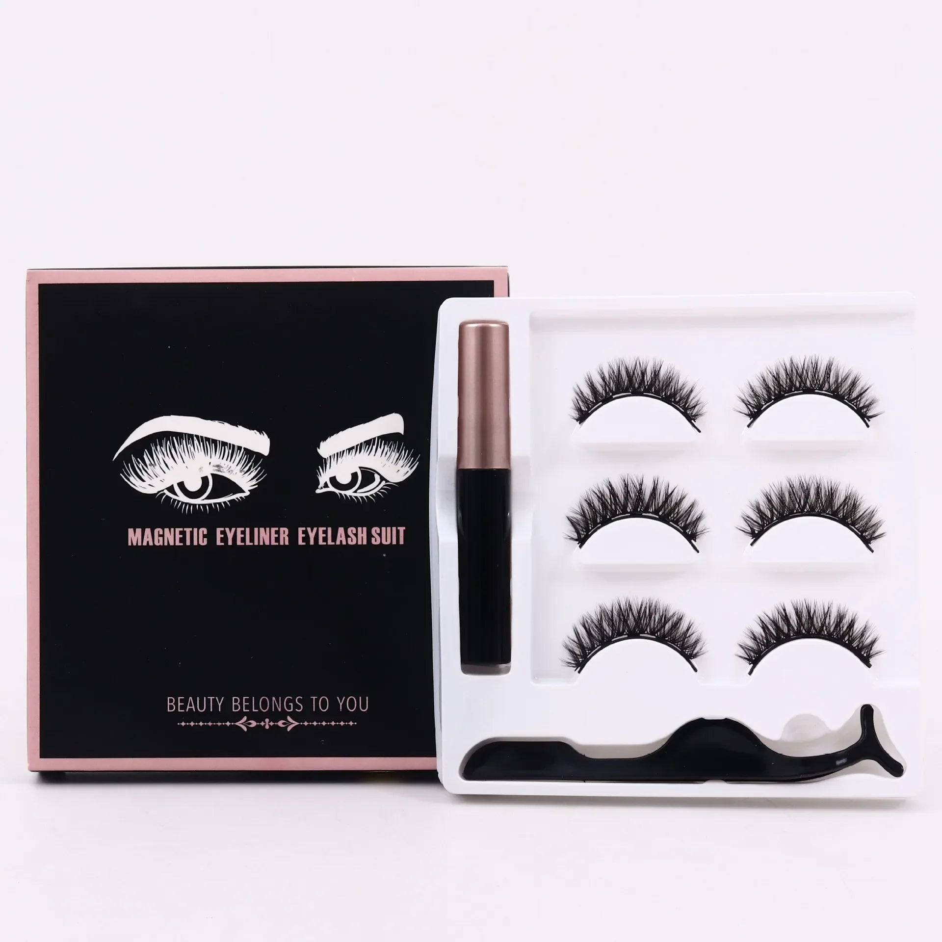 Magnetic Eyelashes Set Full Strip 5/7/10 Pair Natural Cilia False Eyeliner Dramatic Volume Thick Synthetic Eye Lashes Makeup Zpaxo 3Pair 018