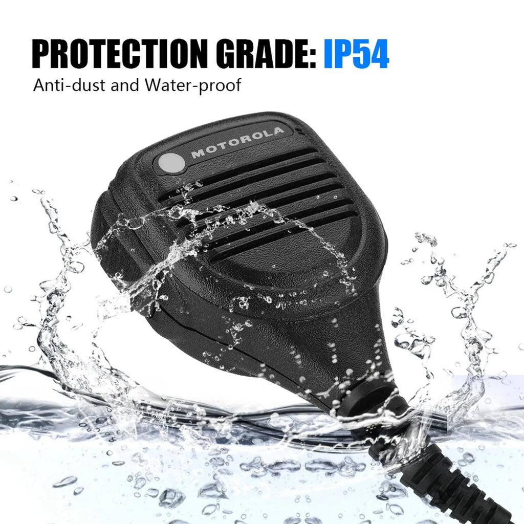 Headphone Jack Speaker Mic Walkie Talkie Radio Hand Microphone Steel