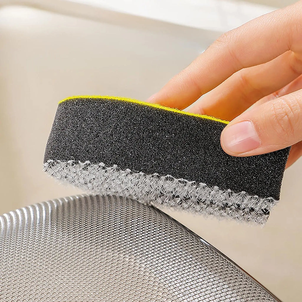 U Shaped Double Sided Cleaning Sponge Reusable Non Scratch Dish