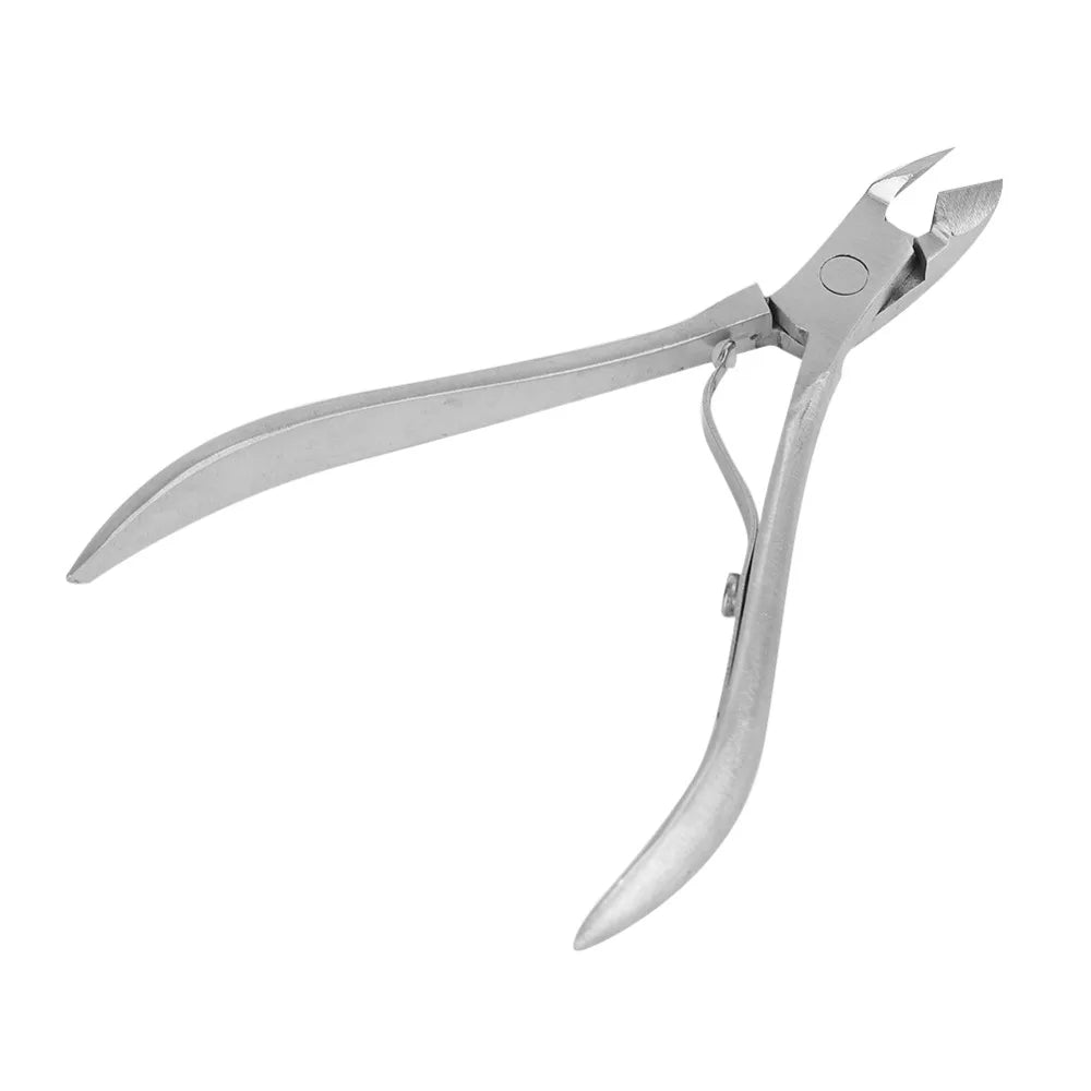 Silver Nail Dead Skin Removal Clipper Small Cuticle Nippers Bevel Mouth Design Cuticle Trimmer Plier Spring Handle Zpaxo