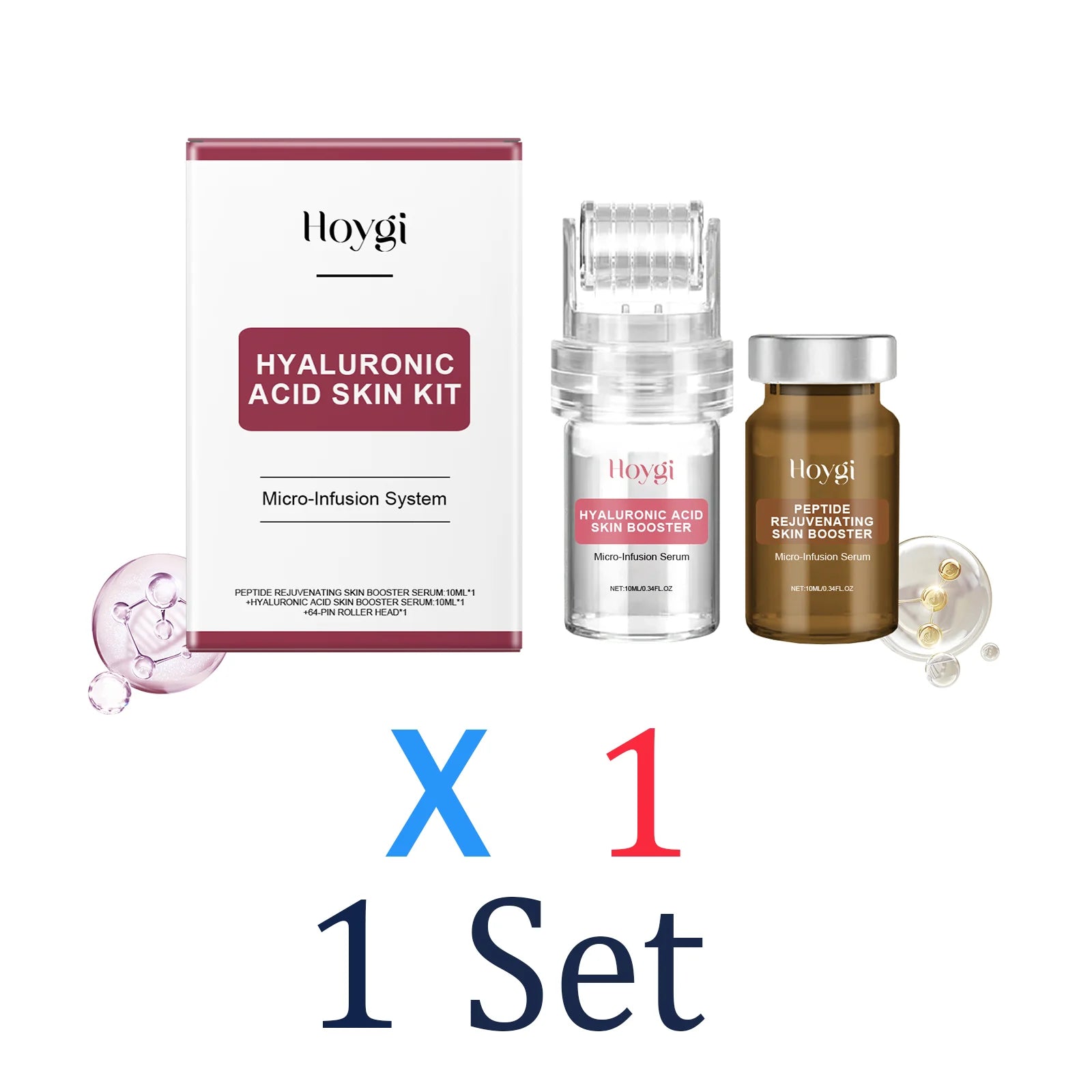 0.25mm Microneedle Roller Facial Serum Vitamin E Deep Hydration Lock Moisturizer Gentle Nourishing Soothing Redness Skincare Zpaxo 1 Set