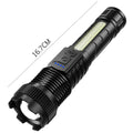 KDULIT USB Rechargeable LED Flashlight – COB Zoom Torch