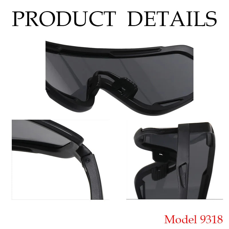 Men Women Sport Road Bike Sunglasses UV400 Rimless Cycling Glasses 2024 MTB Running Fishing Eyewear Male Bicycle Goggles Cyclist Zpaxo