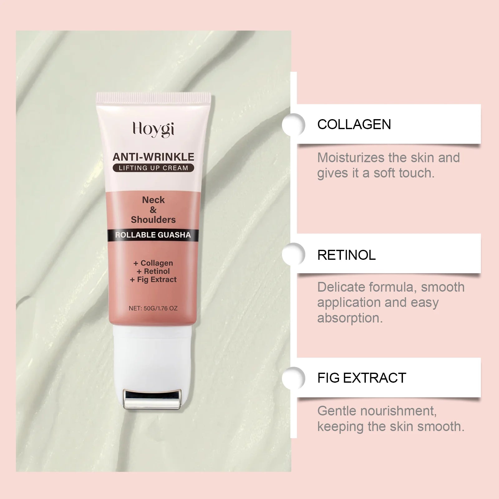 Retinol Neck Cream Lighten Fine Lines Firming Lifting Wrinkle Remover Increase Skin Elasticity Eliminate Double Chin Neck Care Zpaxo