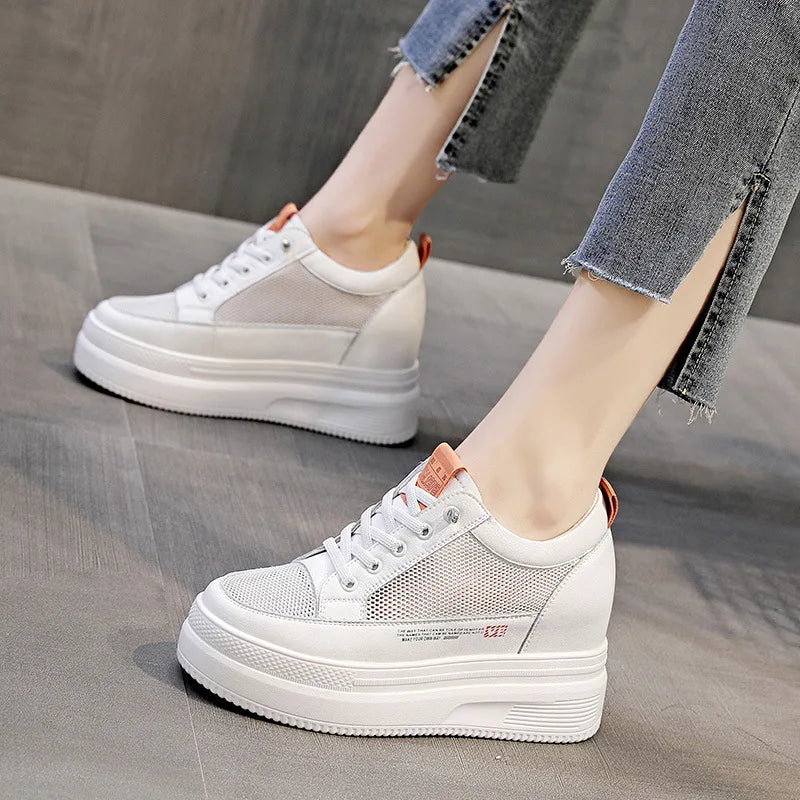 Women's Fashion Casual Sneakers Breathable Vulcanized Mesh Zpaxo