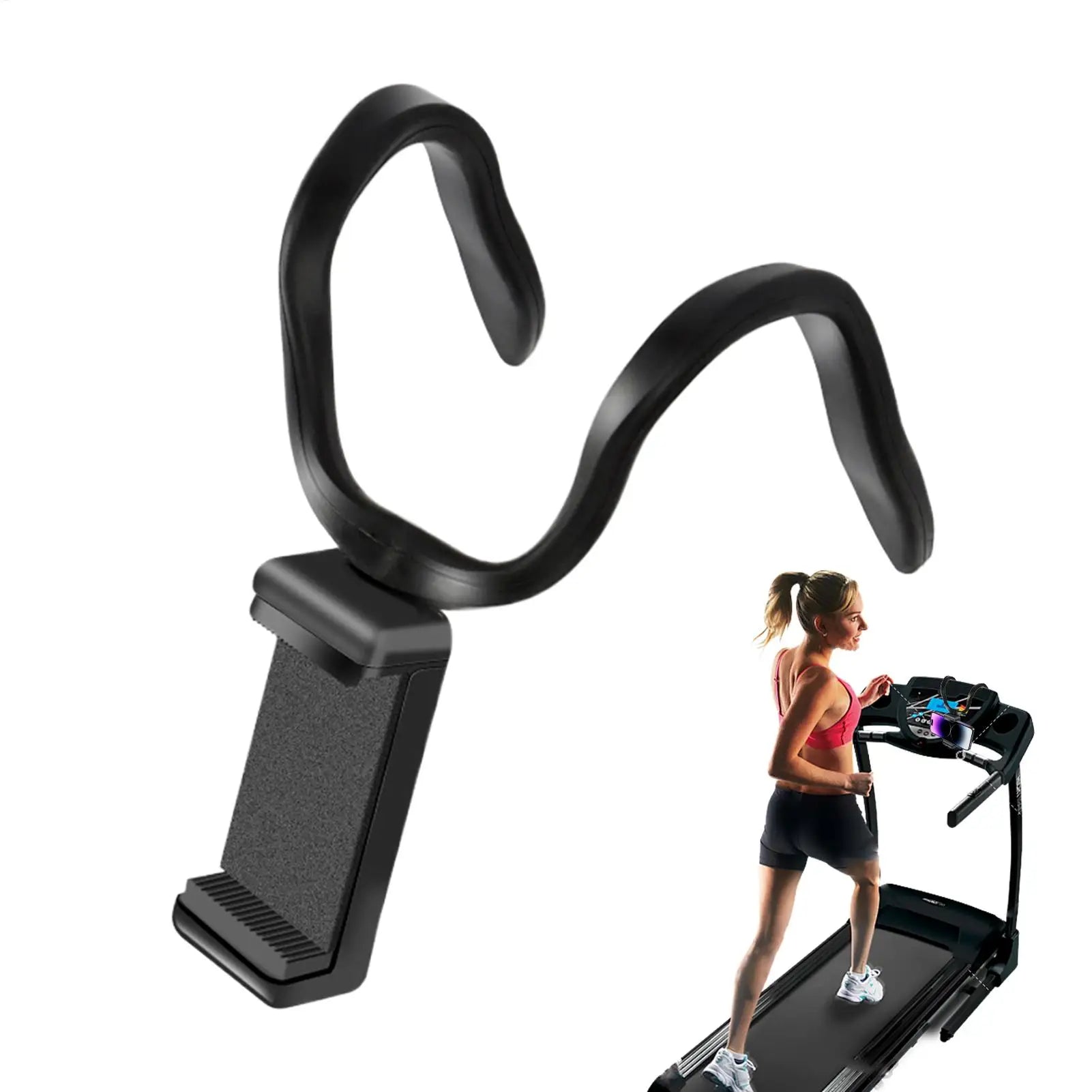 Phone Holder For Treadmill Folding Cellphone Bracket For Gym Hose Design Bendable Treadmill Phone Stand For Shopping Cart Zpaxo