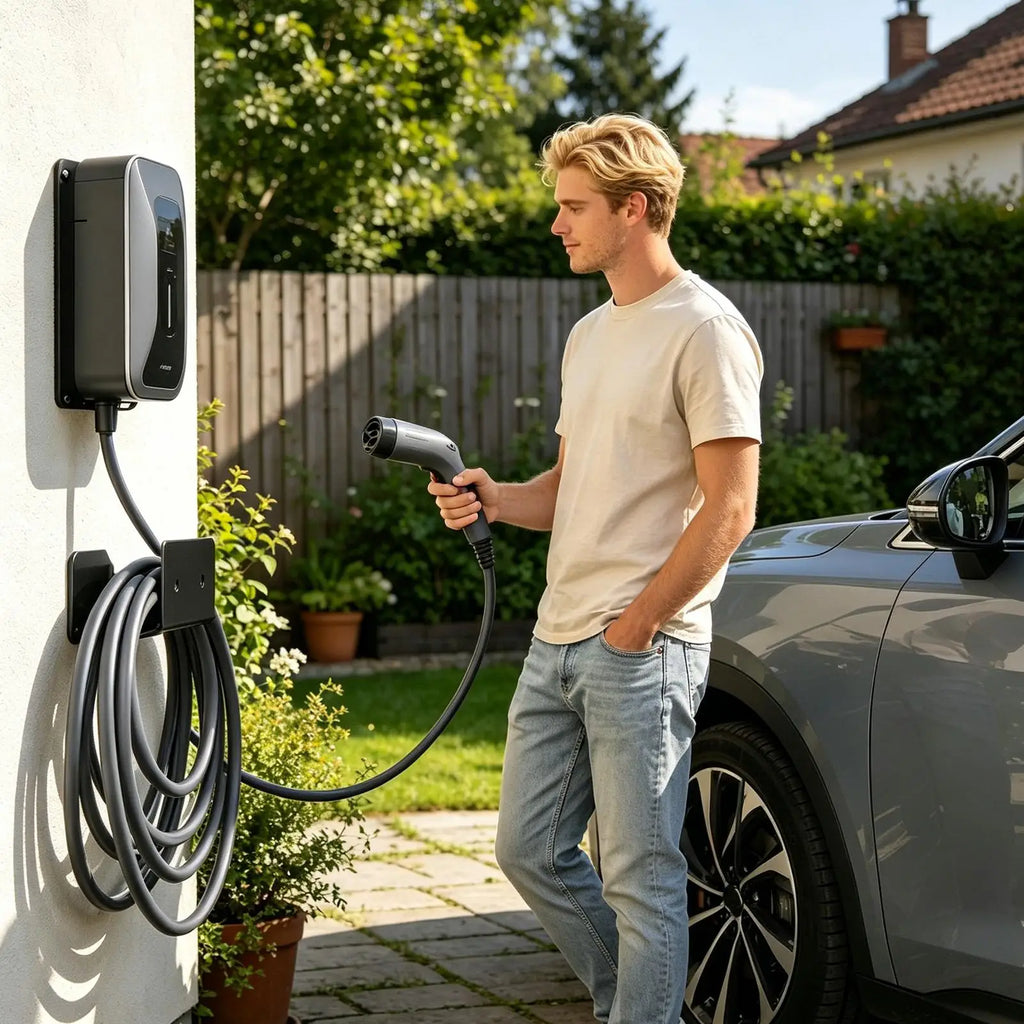 Ev Charging Cable Holder Space-saving Heavy Duty Electric Vehicle