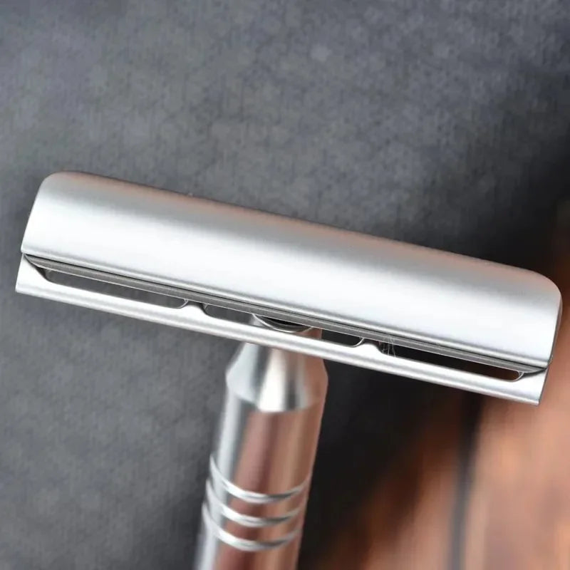 Yaqi Matte Chrome Single-Edge AC Safety Razor for Men Safety Razor Zpaxo