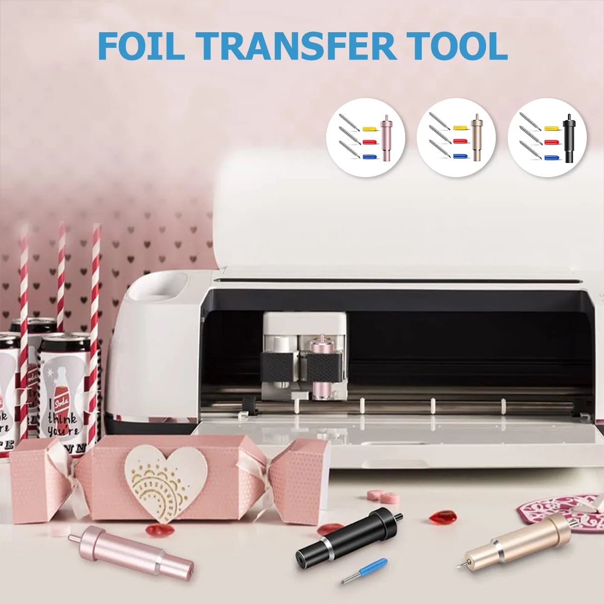 3pcs Cutt Tool Replacement Blade Set with Deep Cut Housing Compatible For Cricut Explore Air2/ Air3/ Cricut Maker Cutting Machin Zpaxo
