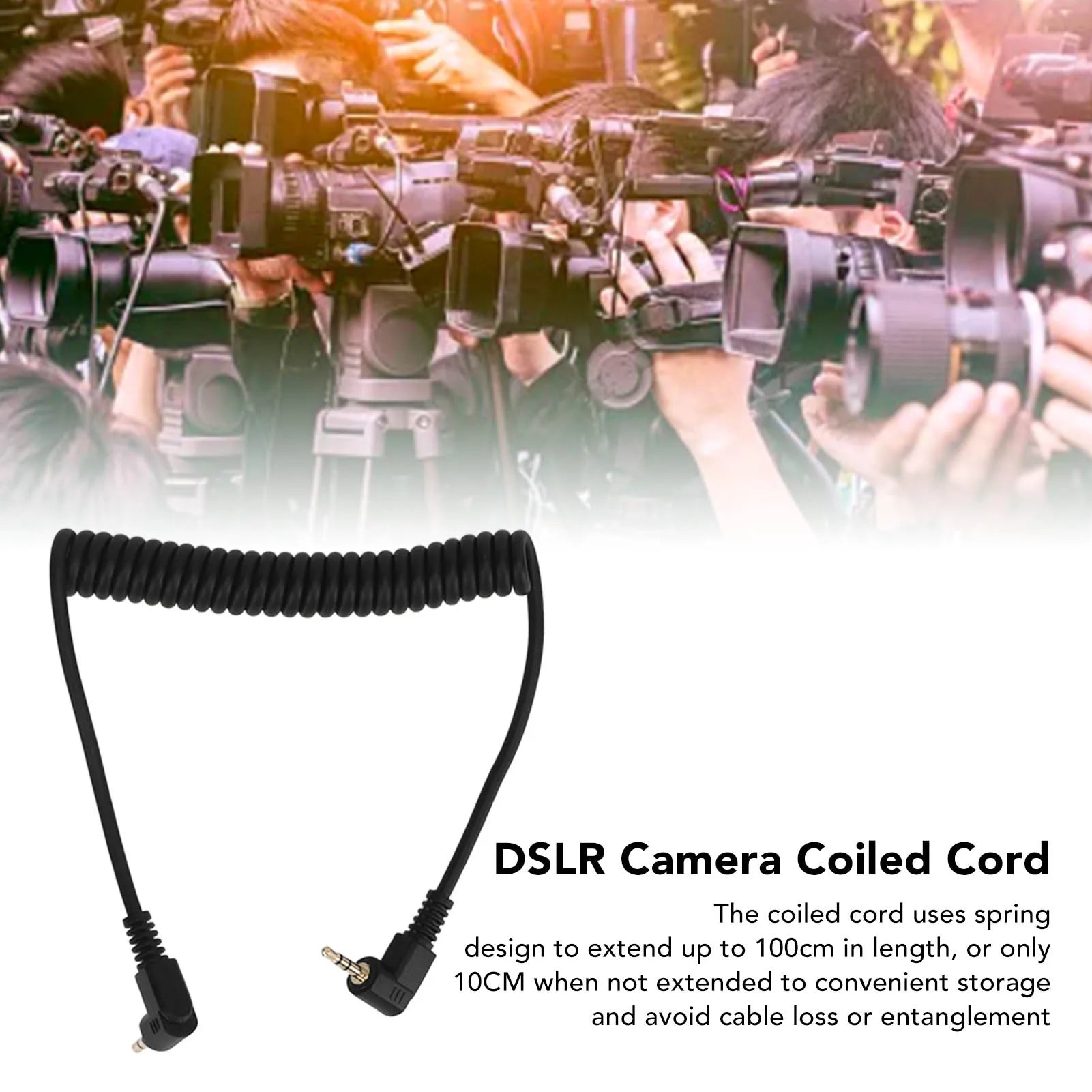 Flash Sync Cable Male Coiled Cord Olympus Camera EM Series DSLR