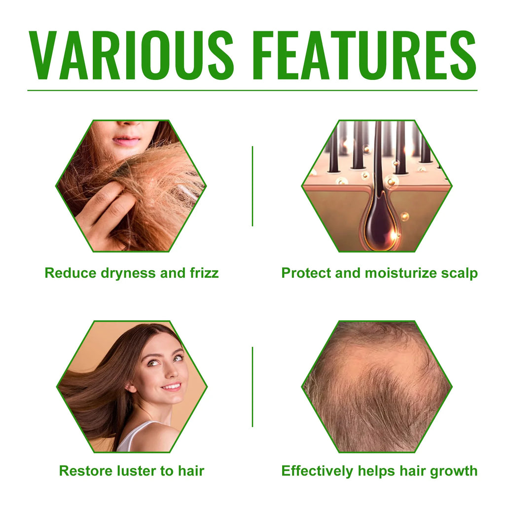 Rosemary Hair Growth Spray - Helps Strengthen Roots, Reduce Hair Loss, Nourish Dry Damaged Hair, Natural Essential Oil Treatment Zpaxo