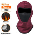 Thermal Winter Balaclava Cycling Full Face Mask Warm Outdoor Sports Motorcycle Ski Fishing Hunting Mask Fleece Scarf Cap Bandana Zpaxo basic red