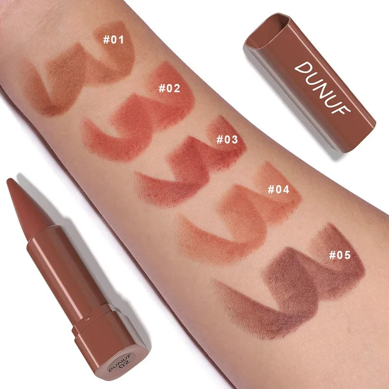 Gradient Lip Liner Pen with Matte Velvet Finish Smooth Application Lipstick for Defined and Elegant Lips Zpaxo