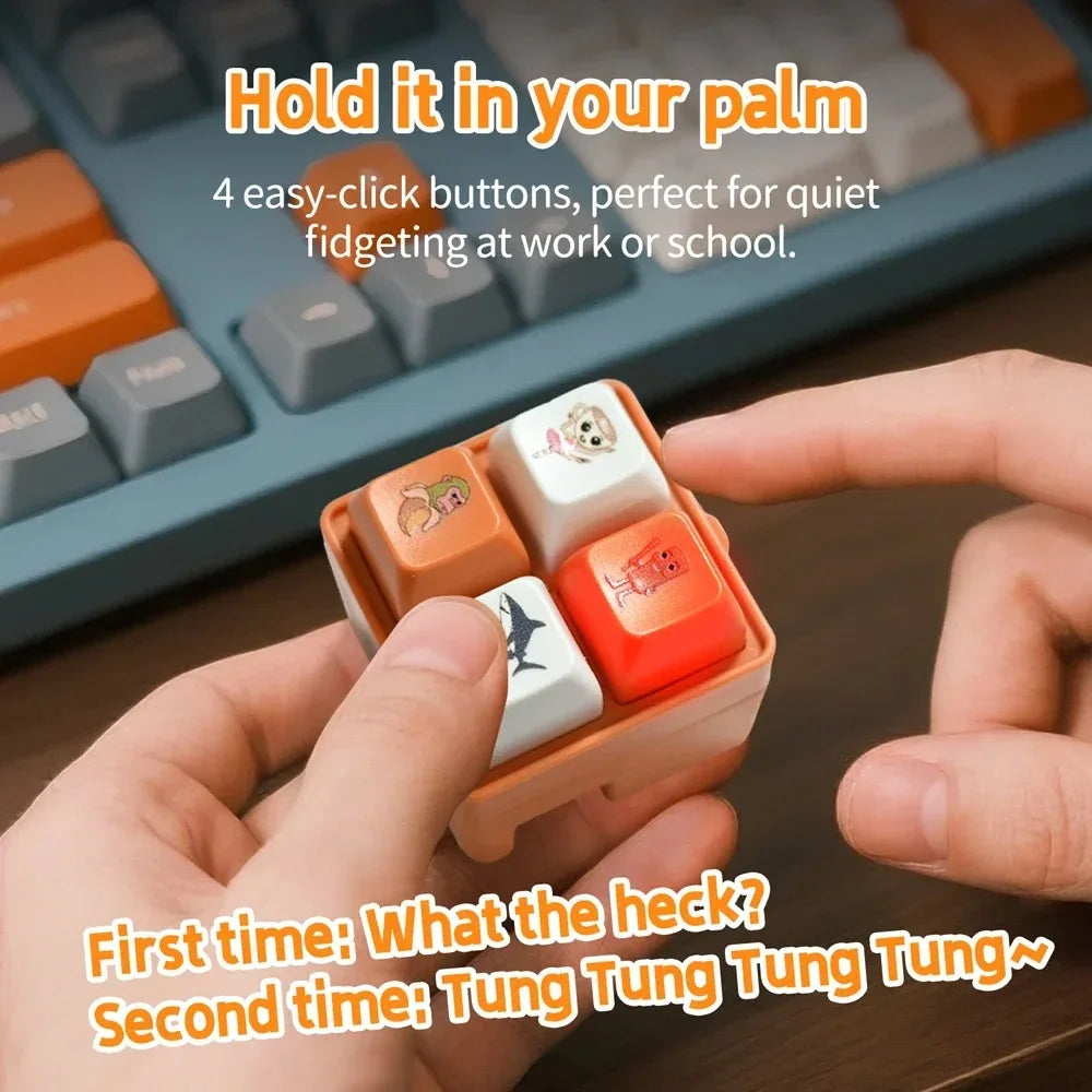 San Hai Jing Four-key Adult Relaxation Toy Four-button Keychain Funny