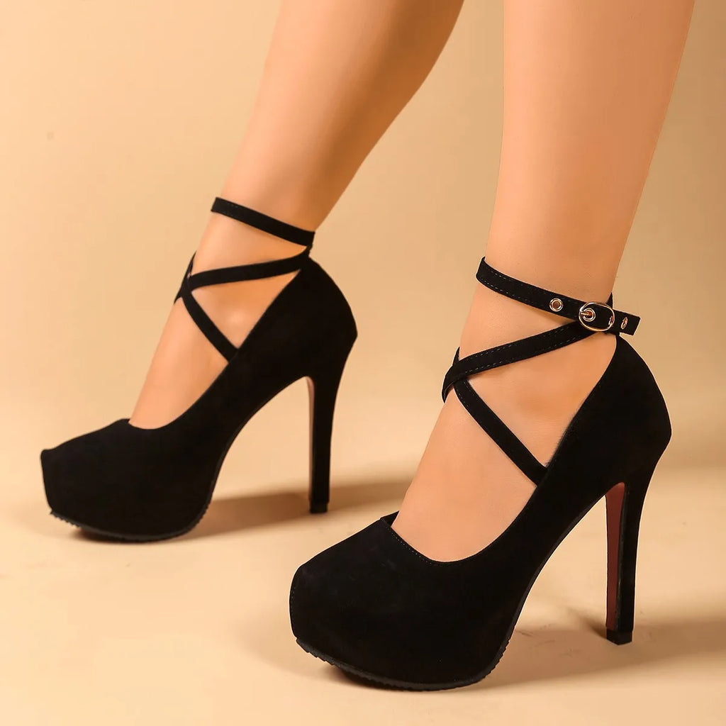 Fashion Sexy Heels Ladies Stilettos Strappy Pumps Women's Sandals Zpaxo