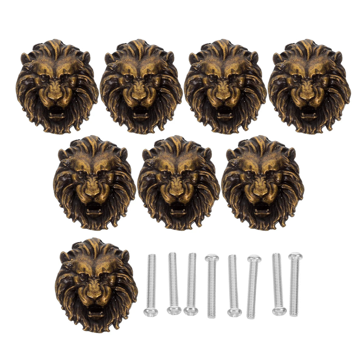 Decorative Lion Head Drawer Pulls Vintage Zinc Alloy Handles Retro Zpaxo Default Title