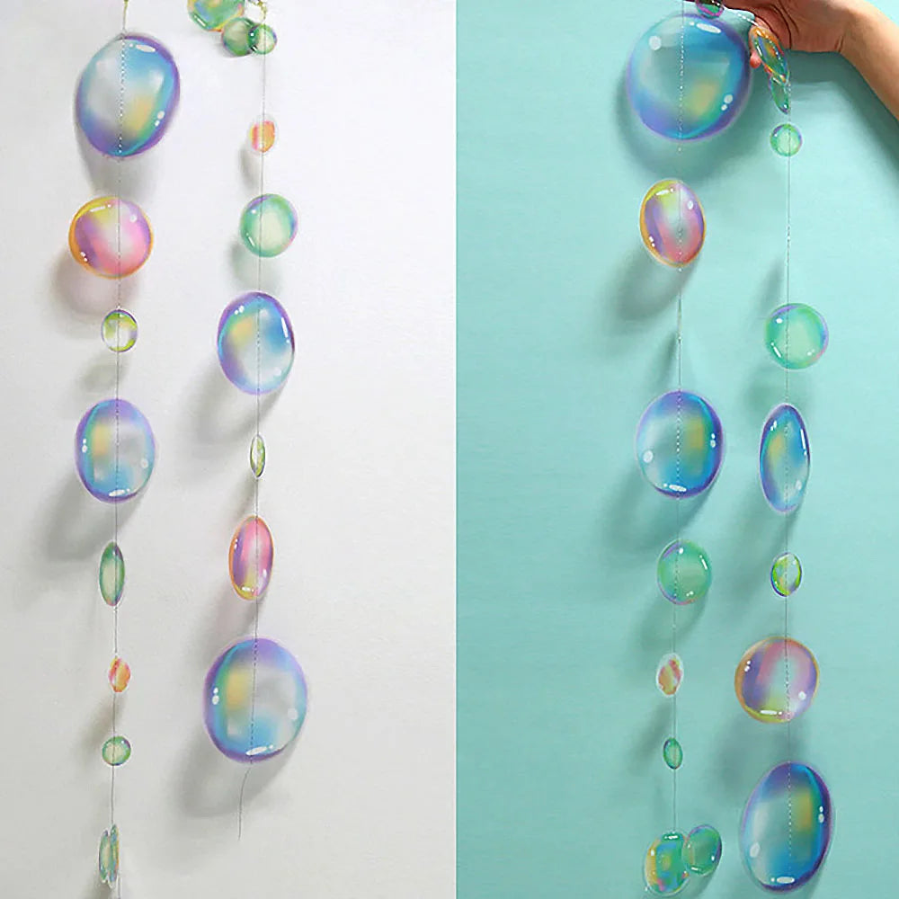 2M Colorful Bubble Garlands Ocean Themed Party Hanging Banner Under