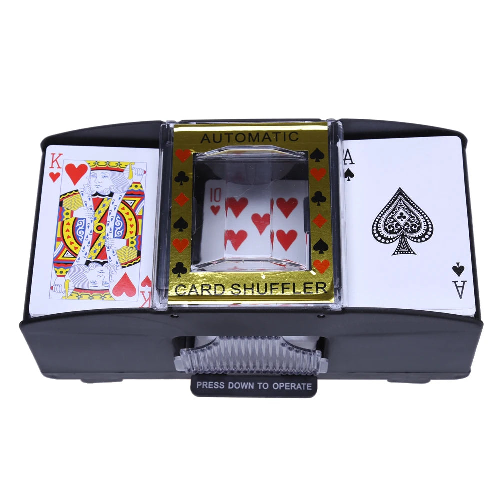 AUTOMATIC PLAYING CARDS SHUFFLER POKER CASINO ONE TWO DECK CARD Zpaxo