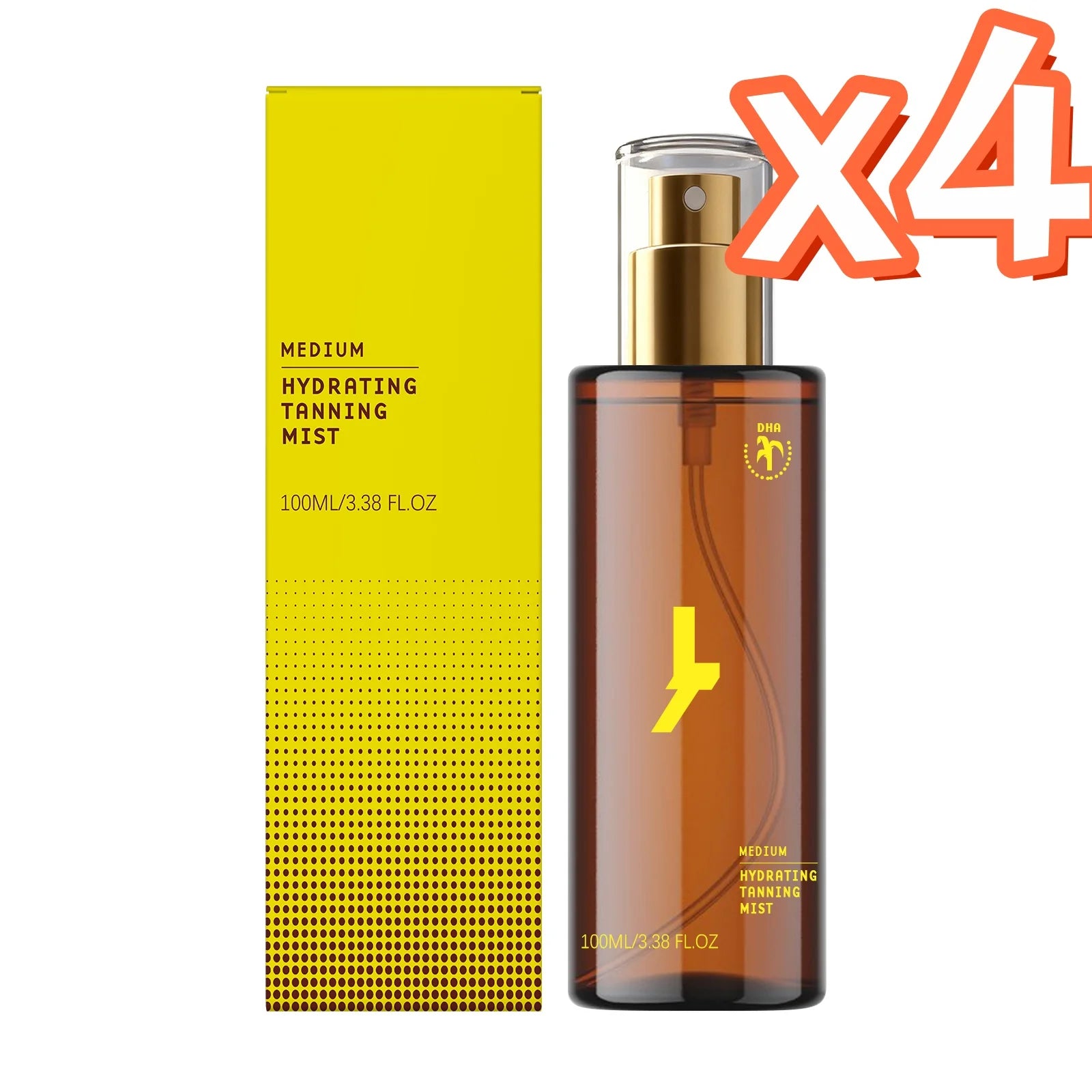 Sunless Self Tanning Essence Spray – Natural Bronze Glow Self Tanning Spray Zpaxo 100ml Boxed x 4PCS