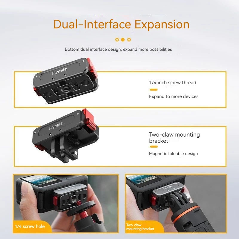 DJI Osmo Nano Magnetic Quick Release Folding Mount Adapter Camera Mount Adapter Zpaxo