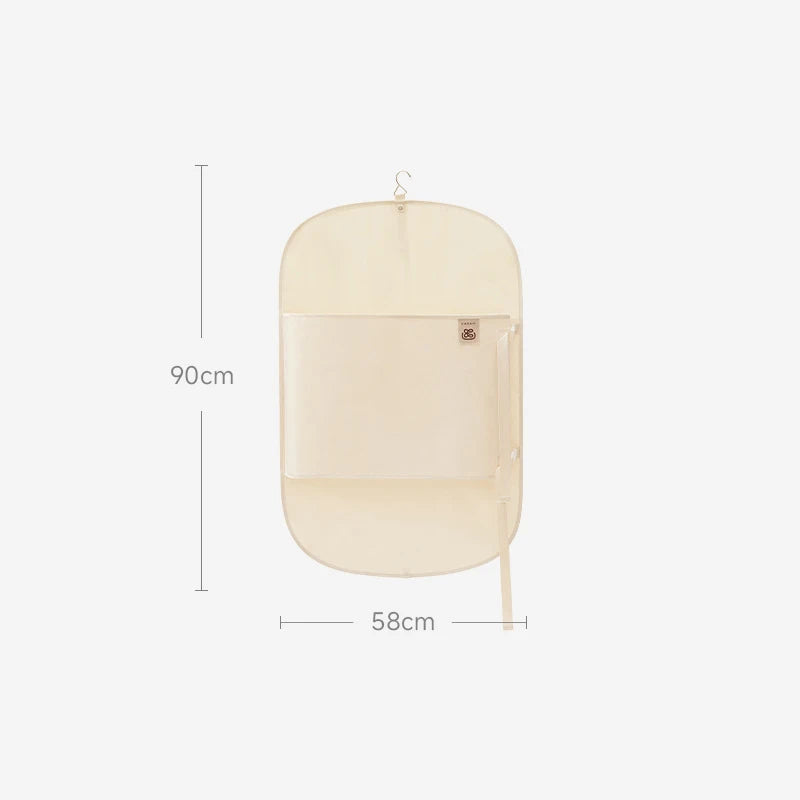 Dustproof Clothing Compression Board Large Capacity Foldable Clothes Zpaxo Beige