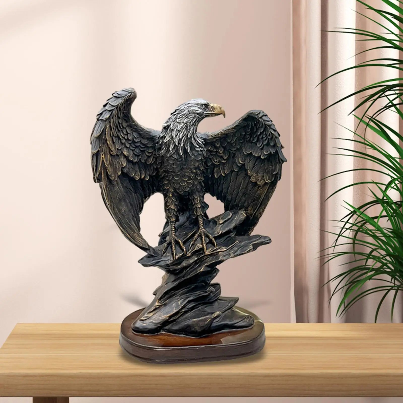Polyresin Eagle Statue – Decorative Animal Sculpture Figurine Decorative Figurine Zpaxo Default Title
