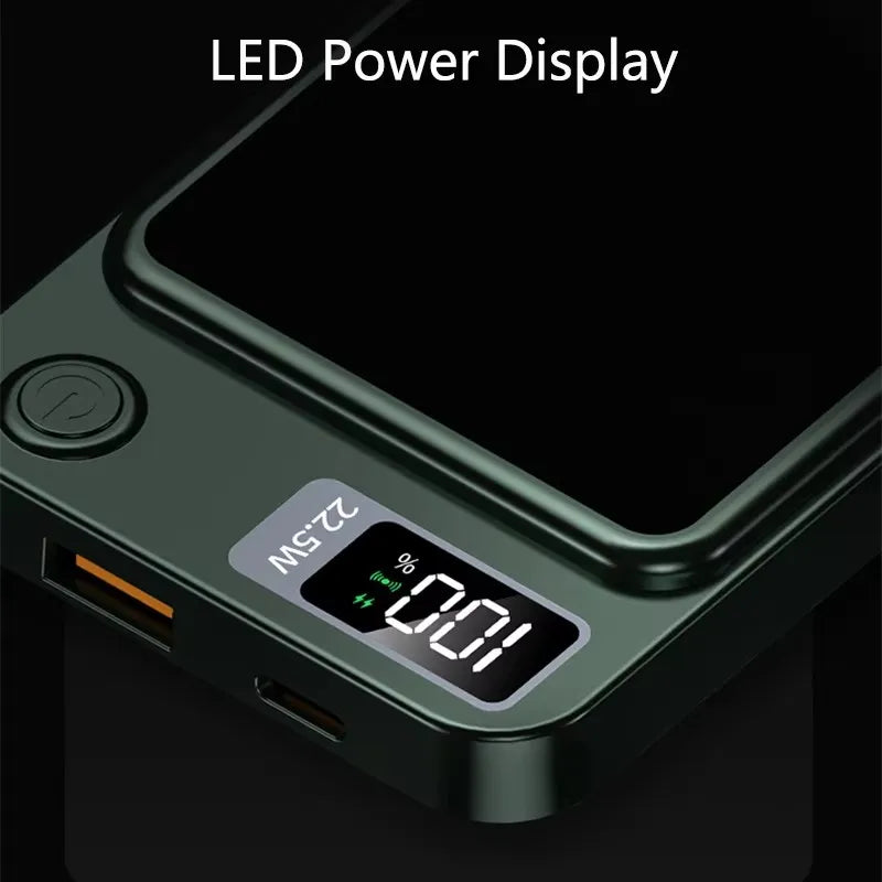 Magnetic Wireless Power Bank 50000mAh 22 5W Fast Charging External Zpaxo