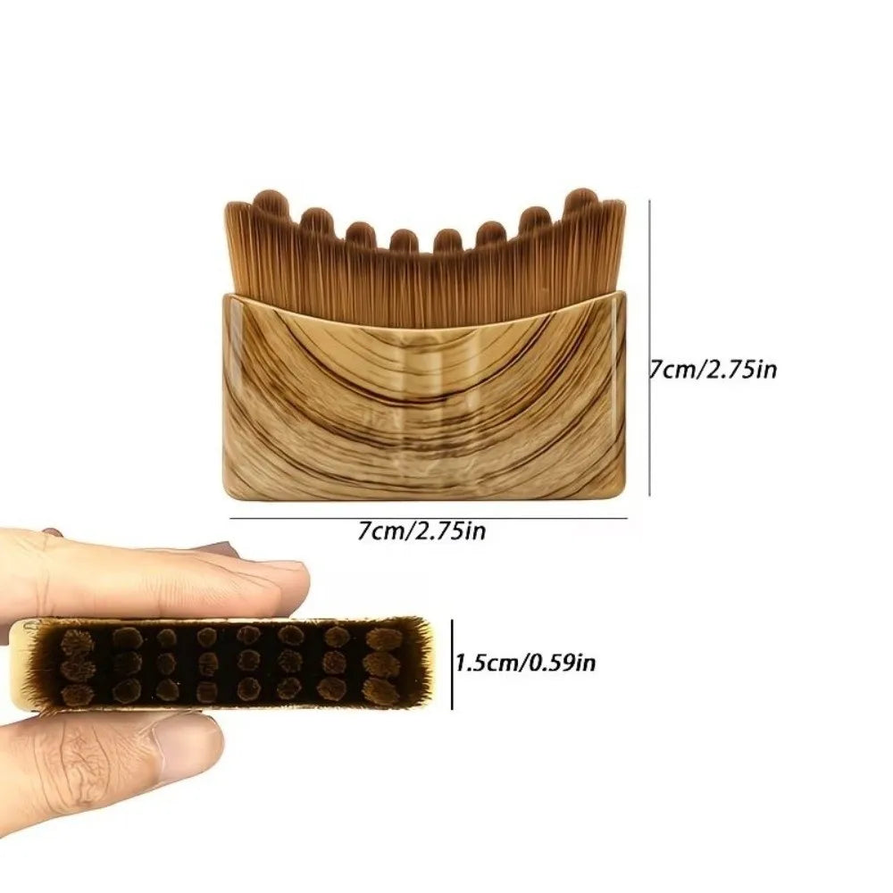 Leopard Print Lymphatic Contour Face Brush Square Shape Reduce Zpaxo