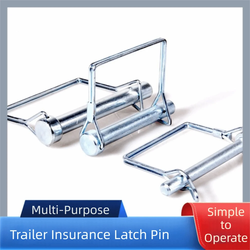 10Pcs Heavy Duty Square Locking Pin Square Shaft Spring Safety Square Shaft Locking Pin Multi-purpose Pull Ring Zpaxo
