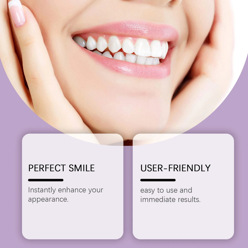 Denture Beautifying Set, Soft Flexible Natural, Comfortable Material, Practical Teeth Cosmetic & Care Kit for Better Smile Zpaxo