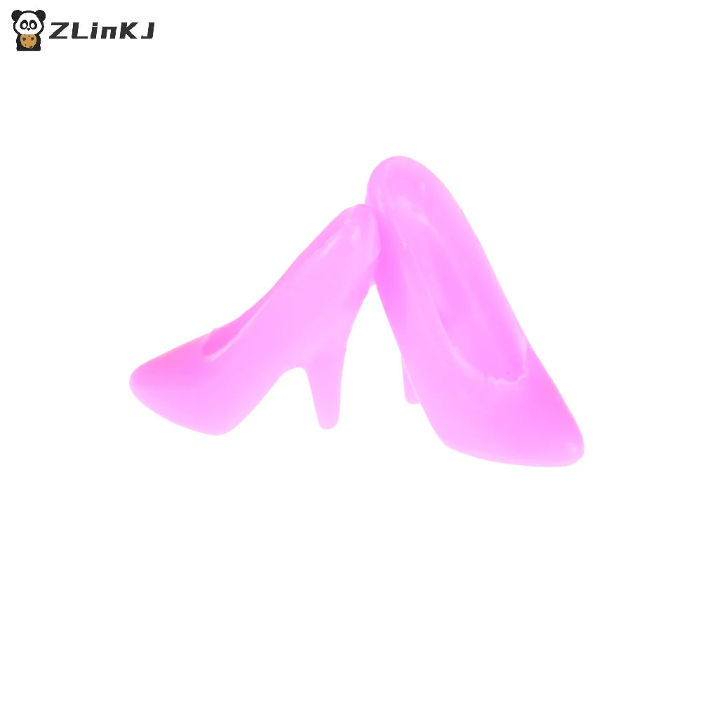 ▶10 Pairs Mix Colour Common style Doll Shoes Party Dress Dolls Accessory Zpaxo
