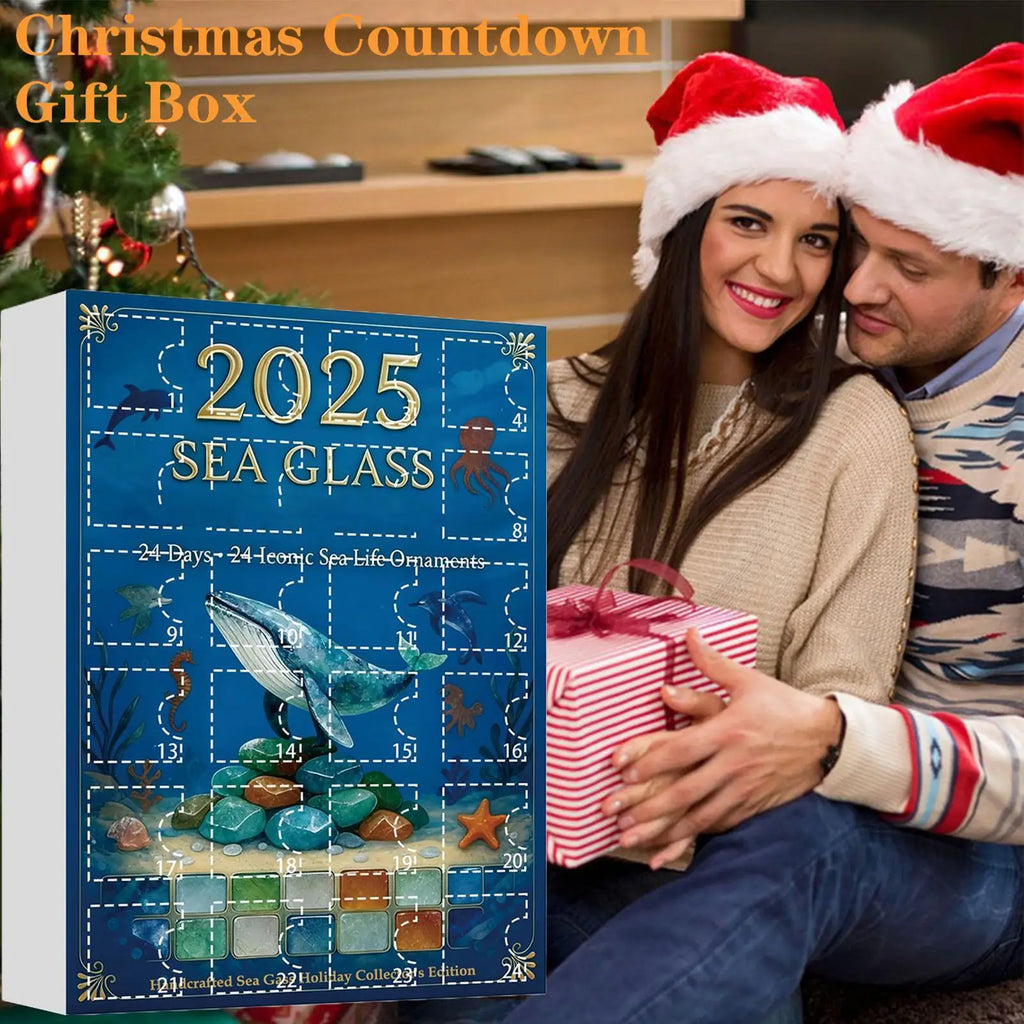 Christmas Advent Calendar 2D Acrylic Ornament 24 Days Countdown Toy