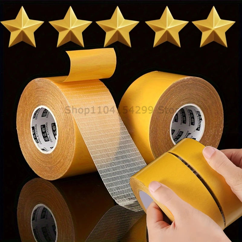 Super Thin Strong Fixation Double Sided Adhesive Tape Heavy Duty Translucent Mesh Waterproof Traceless Powerful Grid Carpet Tape Zpaxo
