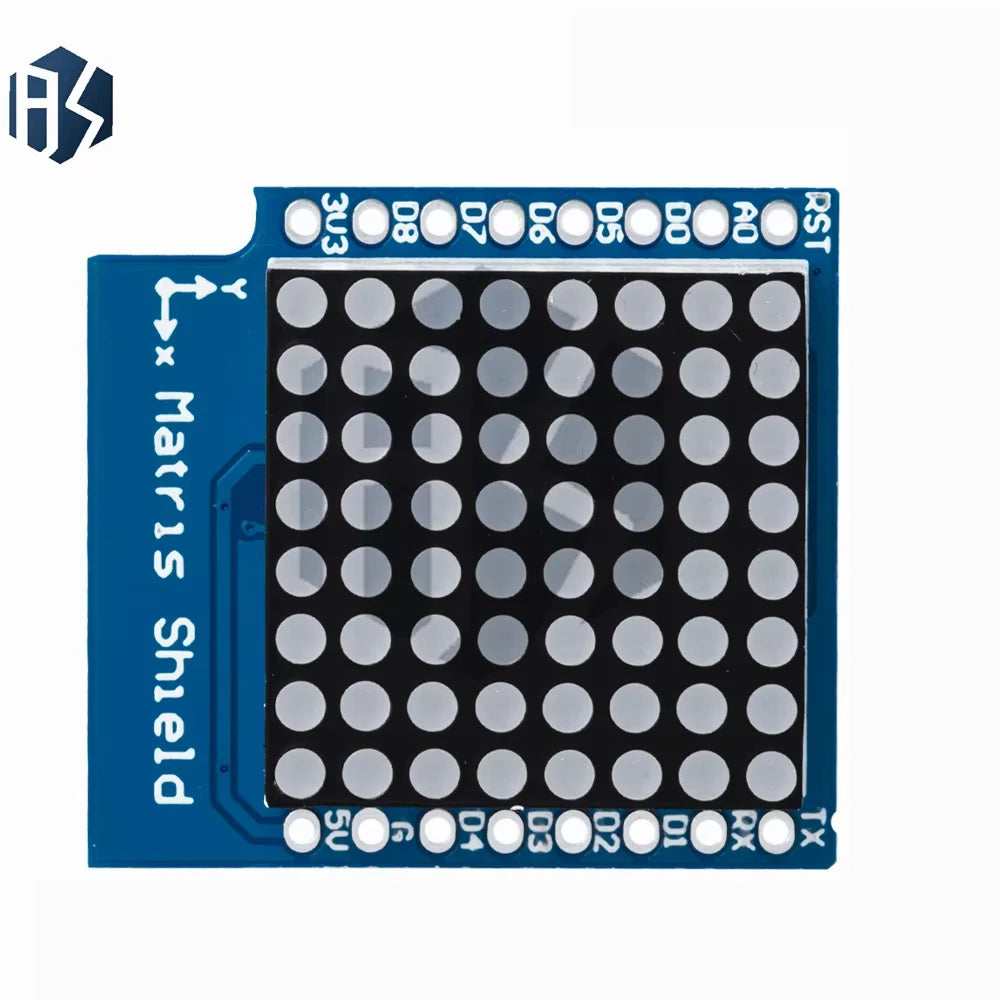 Matrix LED Shield V1.0.0 for WEMOS D1 mini 8x8 Matrix Dot Matrix LED Zpaxo