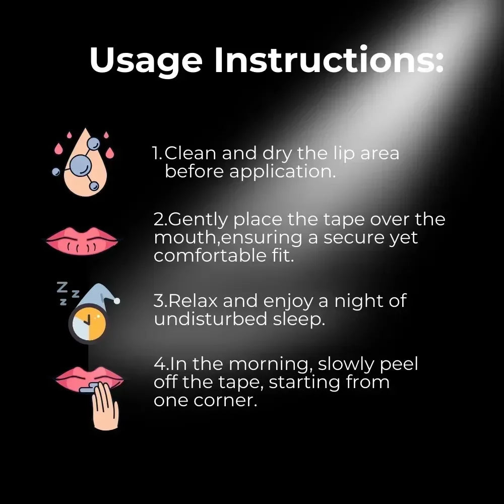 Mouth Tape Sleeping Keep Mouth Close Prevent Snoring Gentle Sleep Strip for Home Travel Mouth Tape Mouth Tape for Sleeping Zpaxo