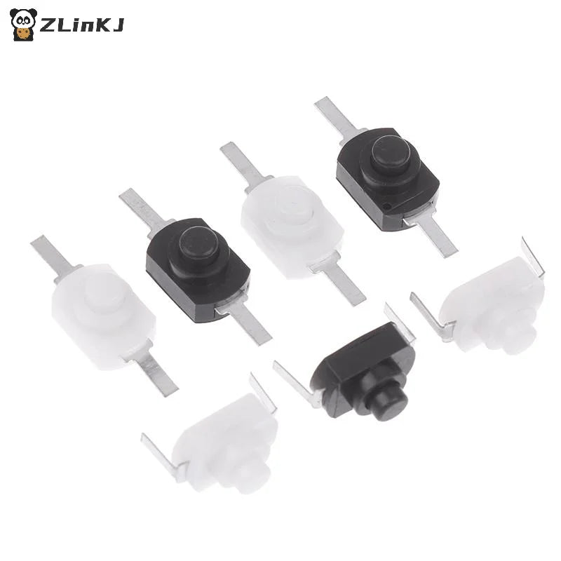 ▶10/20/50PCS 1208YD 1288BM Mini Push Button Switch Self Lock Switch Latching On-Off Micro Switch For Electric Torch Flashlight Zpaxo