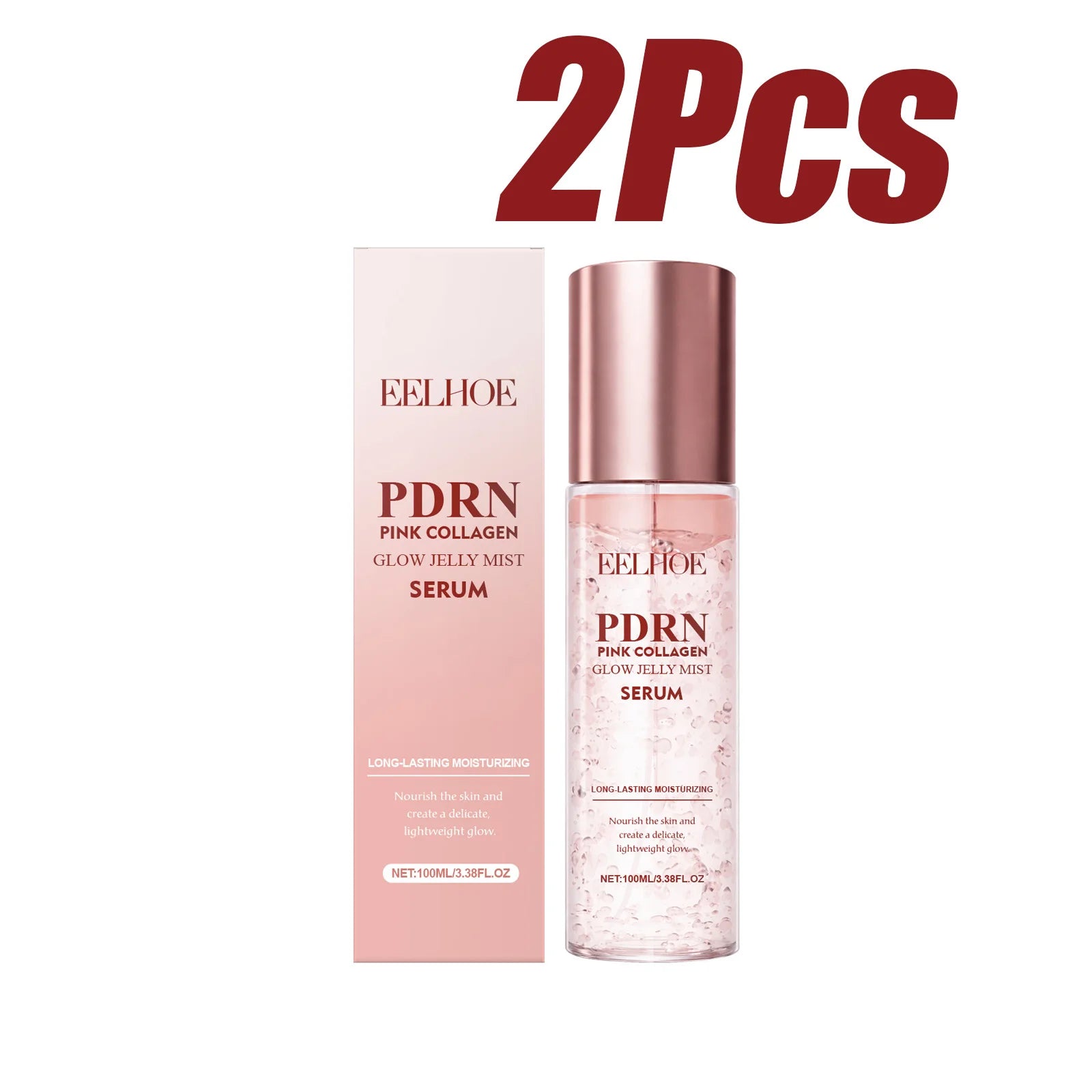 Eelhoe Collagen Brightening Jelly Mist Serum Spray 100ml Facial Serum Spray Zpaxo 2 x 100ml Boxed