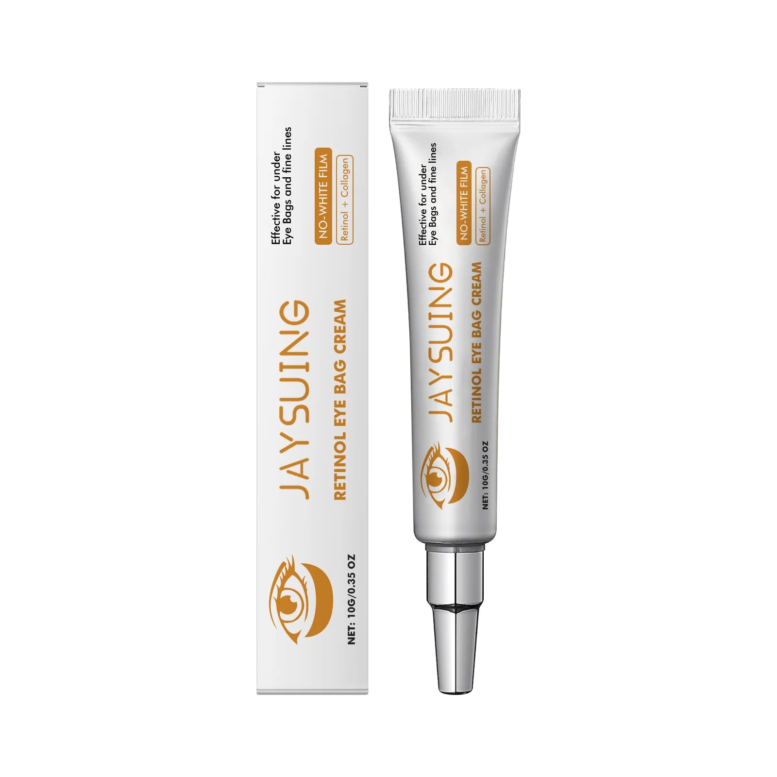 Jaysuing Retinol Eye Cream – Dark Circles, Bags & Wrinkles Retinol Eye Cream Zpaxo 10g boxed 10g