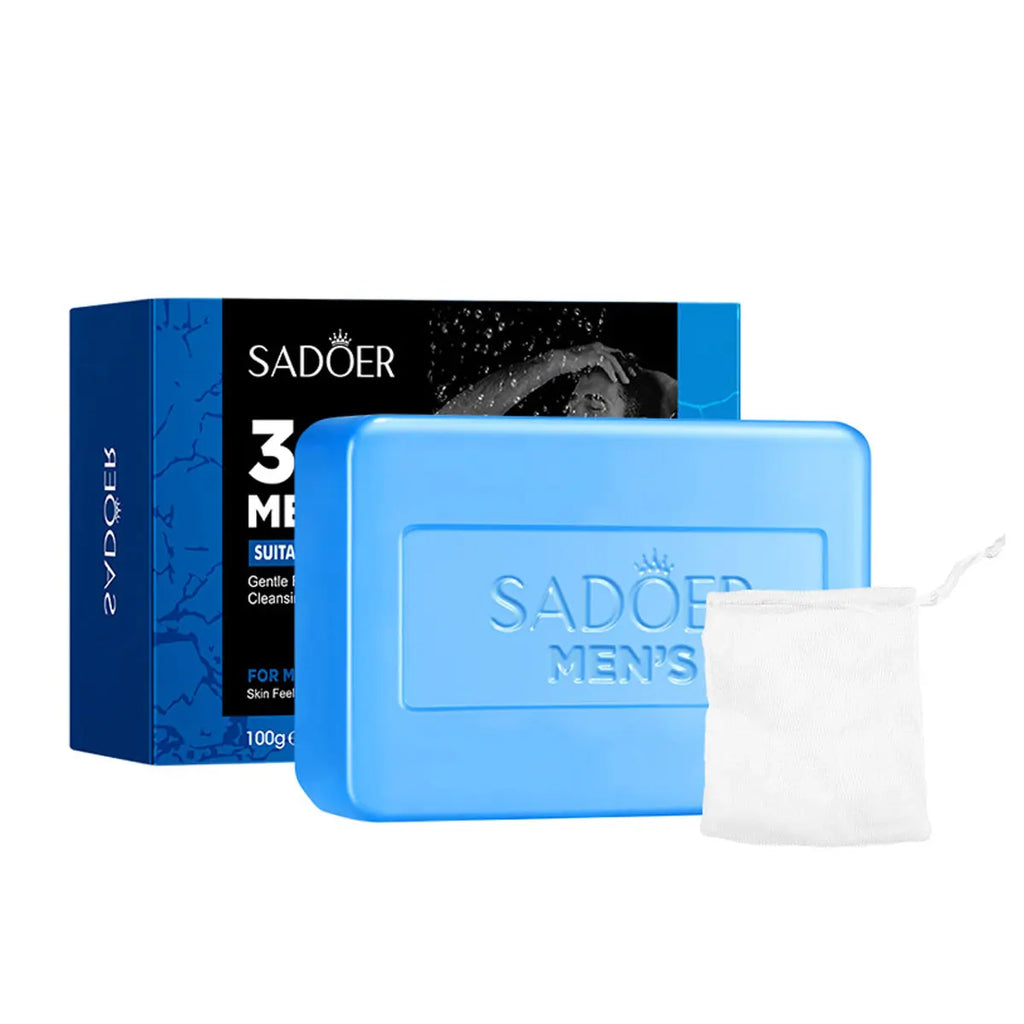 SADOER Men's 3-in-1 Witch Hazel & Aloe Bar Soap | Face & Body Men's Bar Soap Zpaxo