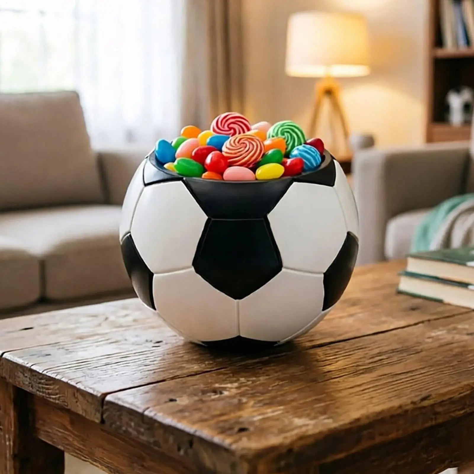 Snack Bowls Soccer Ball Decorative Reusable Dishes Sport Theme Bowl