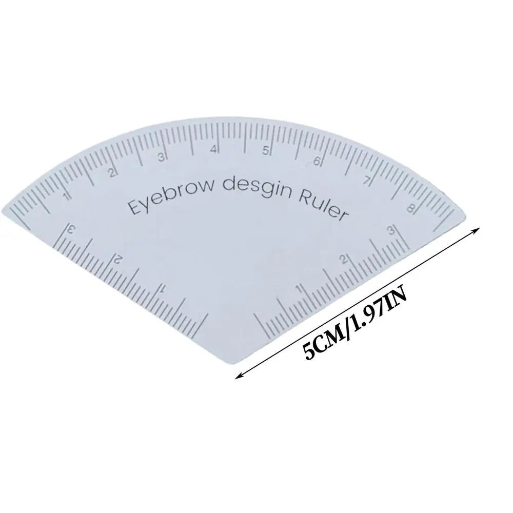 Reusable Eyebrow Ruler – Brow Shaping & Design Tool Eyebrow Shaping Tool Zpaxo White CN