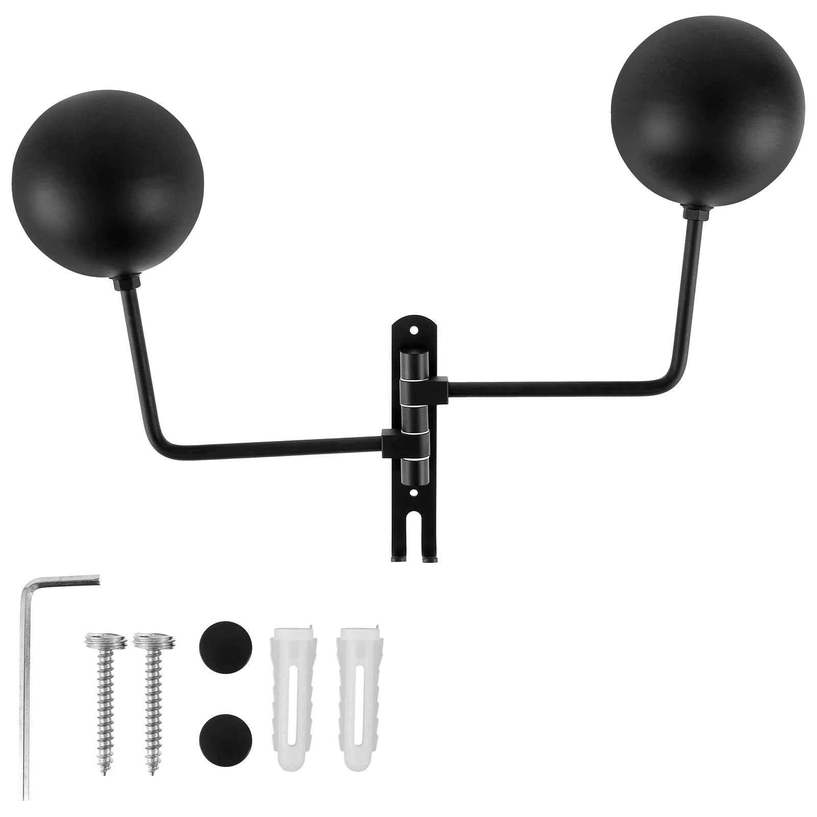 2PCS Single/Dual-Ball Motorcycle Helmet Holder Wall Mount Bike Helmet Rack 180°Rotation Helmet Hanger Steel with Hook Metal Rack Zpaxo 1PC Dual-Ball Rack