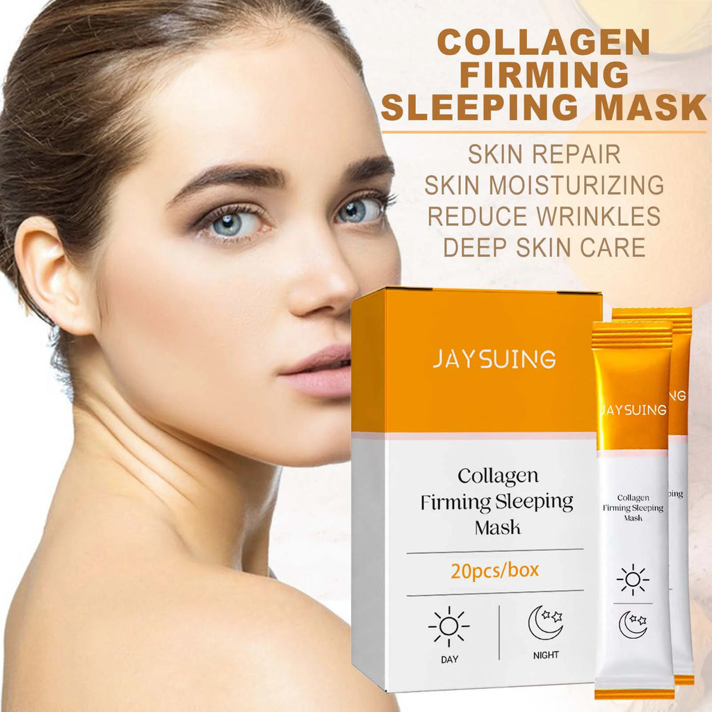 Collagen Sleep Facial Mask Hyaluronic Acid 20 PCS – Jaysuing Overnight Sleep Mask Zpaxo