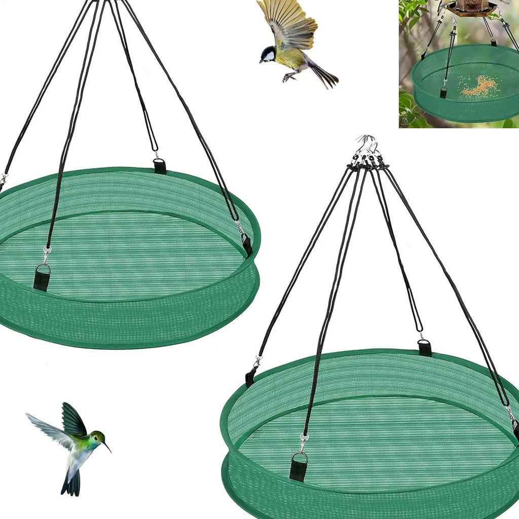 Outdoor Bird Feeders Window Bird Feeder Tray Heavy Duty Spill Proof Catcher Tray Outdoor Decor for Backyard Garden Porch Deck Zpaxo