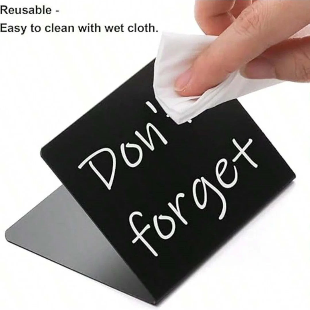10/20Pcs Mini Chalkboard Signs Rewritable Message Board Seat Cards Food Labels for Retail Display Special Events Party Buffet Zpaxo