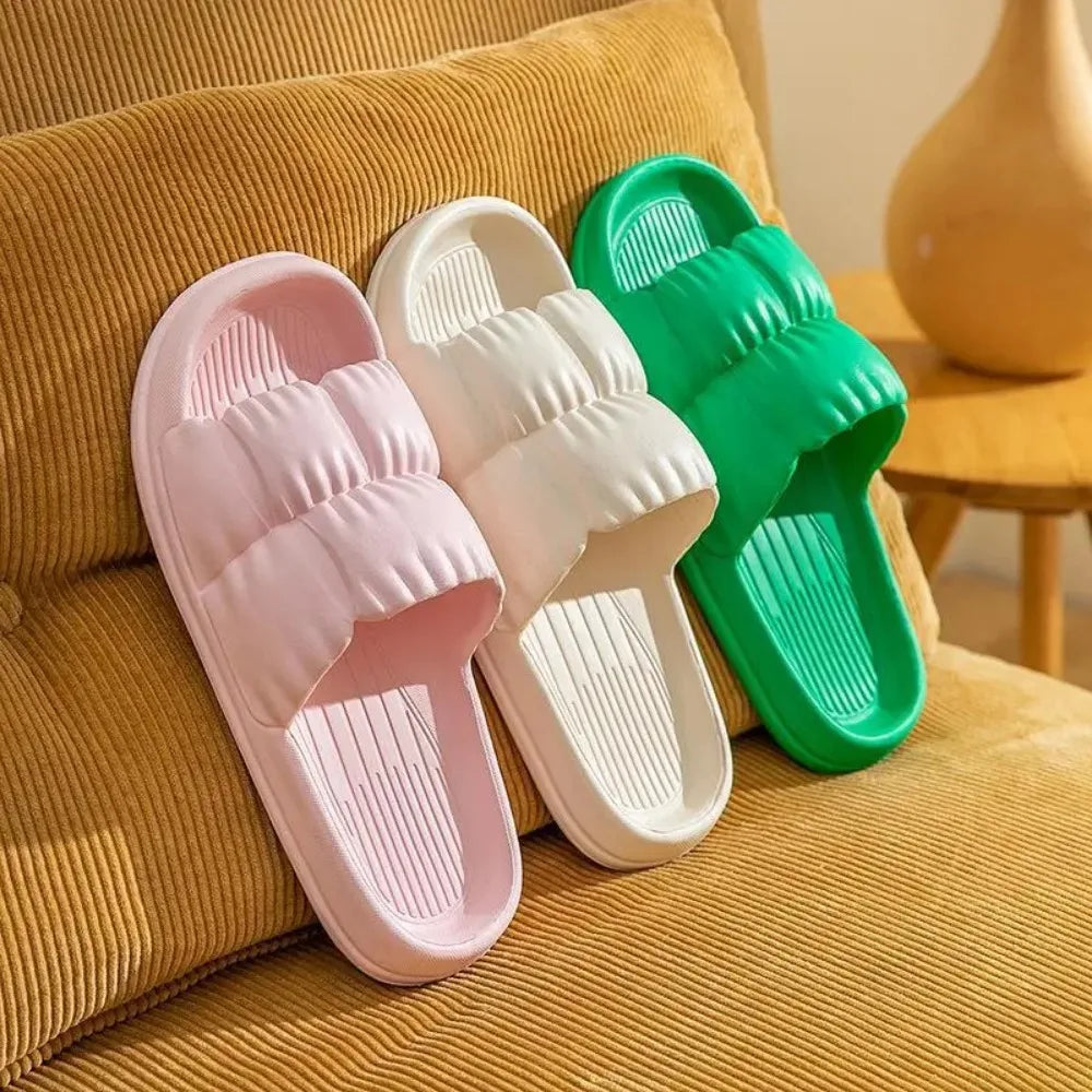 EVA Slipper Best-selling Pleated Petal Slippers Women Shome Shoes