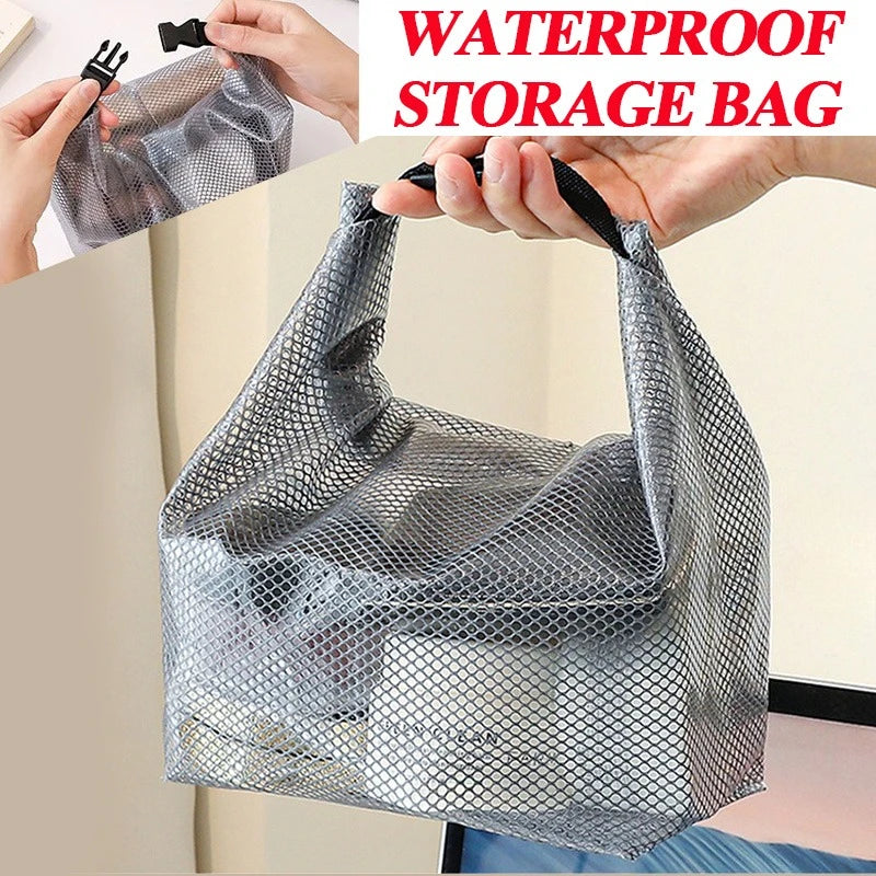 Waterproof Storage Bag, Fitness Clothing, Swimming Bathroom, Large Capacity Drawstring, Men's and Women's Outdoor Toiletries Bag Zpaxo