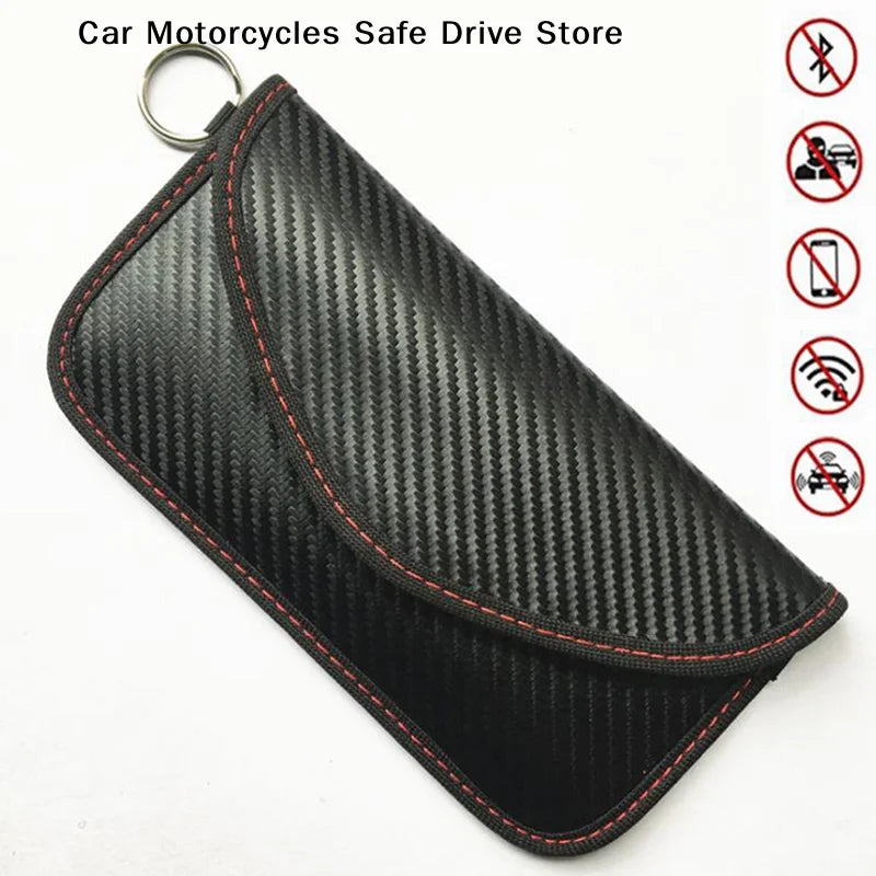 CM1Pcs Black Faraday Bag Cage Pouch Signal Blocking Wallet Phone Case